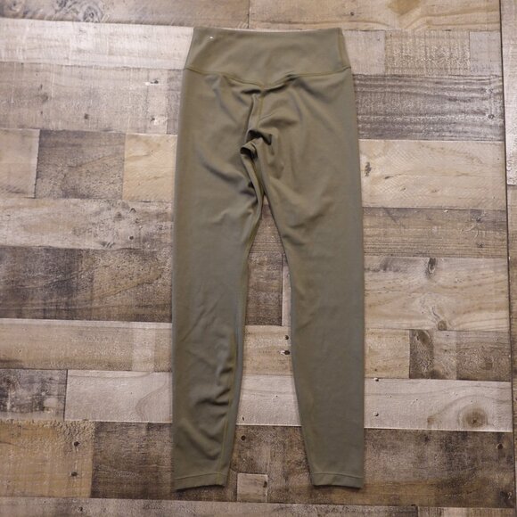 Nike One High Waisted Full Length Leggings Women’s Small Olive Green Dri-FIT - Picture 9 of 11